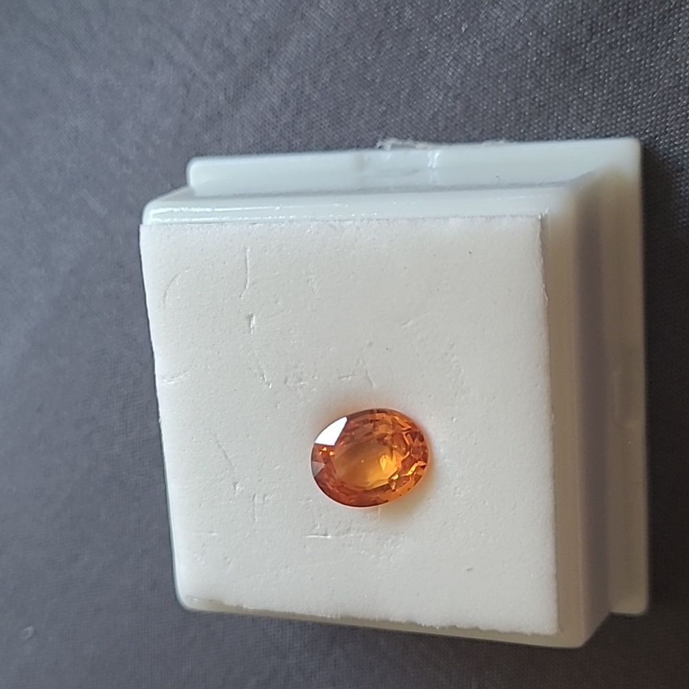 2.50 CT Oval Spessartite Garnet 9 x 8  from QVC "Mandarin Garnet"